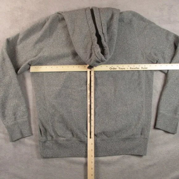 Noah NYC Core Classic Hoodie Men Large Heather Grey Pullover Embroidered Hiking - Picture 12 of 15